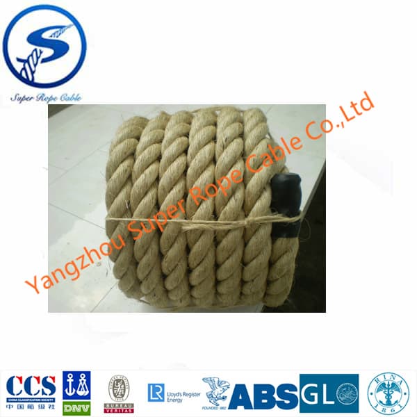 sisal rope_100_ natural sisal rope hemp rope 4_60mm_Natural Sisal twisted rope_Sisal Rope Twisted Oiled